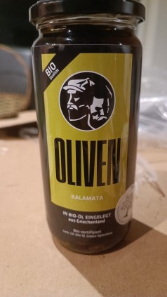 Olivenprodukte Oliven im Glas Sorte Kalamata Oliven im Glas Kalamati