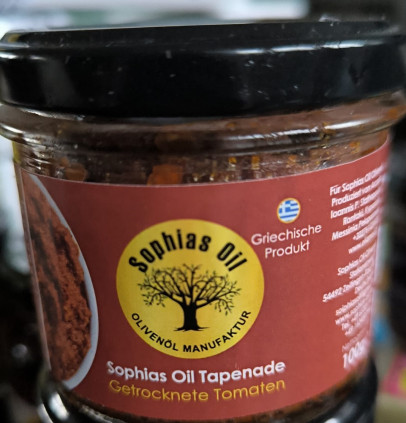Olivenprodukte Sophias Oil Tapenade Getr. Tomaten Sophias Oil Tapenade Getr. Tomaten